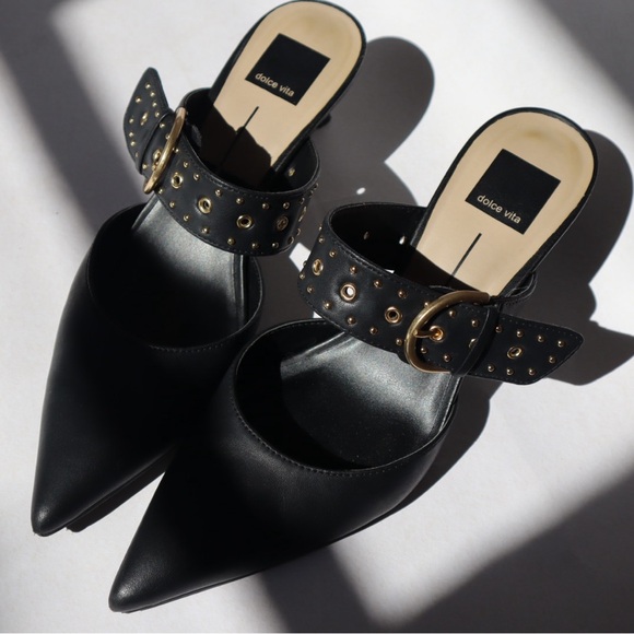 Dolce Vita Shoes - Dolce Vita Black Studded Women's Mules